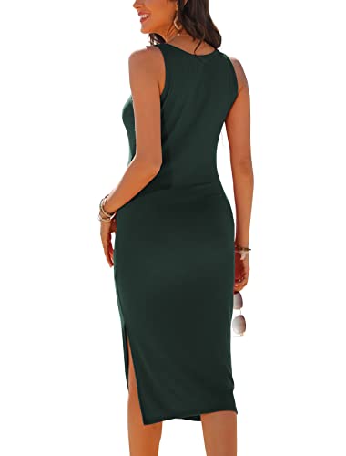 2024 Women's Casual Ribbed Tank Top Dress