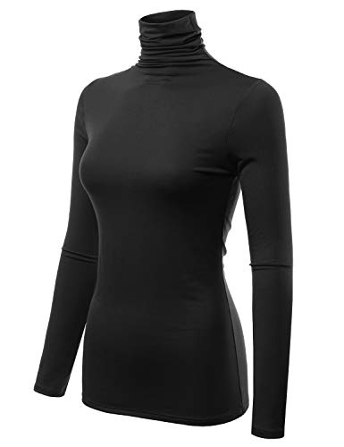 USA-Made Women's Lightweight Turtleneck Sweater (S-3X)