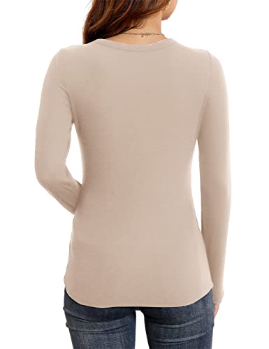 Women's Ribbed Long Sleeve Shirts for Fall