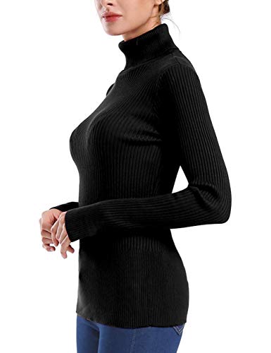 Ninovino Women's Ribbed Turtleneck Sweater