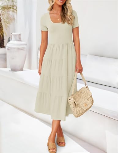 Summer Casual T-Shirt Dress for Women with Pockets